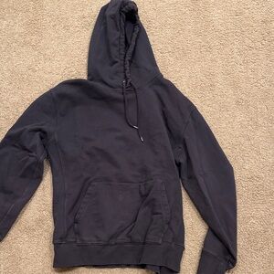 J. Crew Men's Black Hooded Pullover Sweatshirt